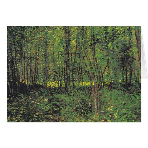 Trees  Undergrowth by Van Gogh