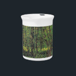 Trees & Undergrowth by Van Gogh Beverage Pitcher<br><div class="desc">Vincent Van Gogh Landscape Painting Series - Trees and Undergrowth</div>