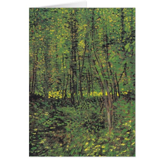 Trees & Undergrowth by Van Gogh Cards (Front)