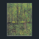 Trees & Undergrowth by Van Gogh Postcard<br><div class="desc">Vincent Van Gogh Landscape Painting Series - Trees and Undergrowth</div>