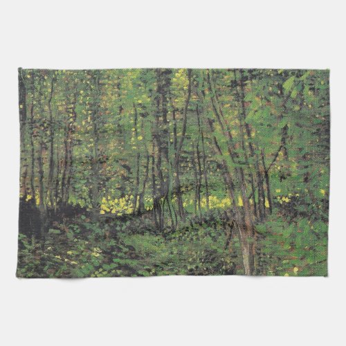 Trees  Undergrowth by Van Gogh Towel