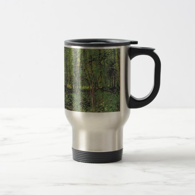 Trees & Undergrowth by Van Gogh Travel Mug (Right)