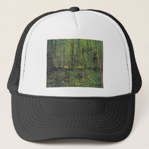 Trees & Undergrowth by Van Gogh Trucker Hat