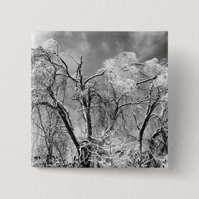trees wear winter button (Front)