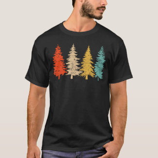 Trees Wildlife Nature Retro T-Shirt