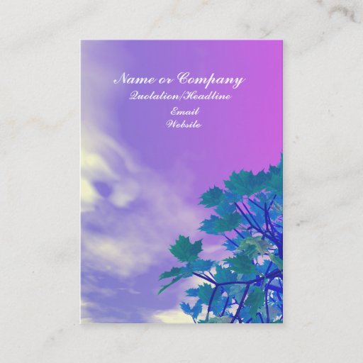 Customizable Treetop - Chubby Size Business Cards