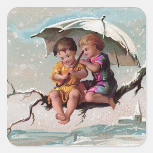 Treetop Children Square Sticker (Front)