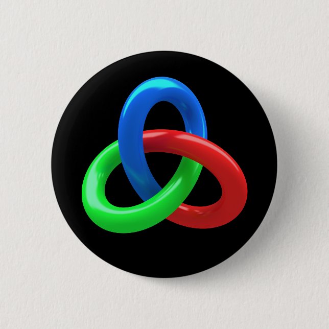 Trefoil knot button (Front)