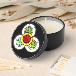 Trefoil-shaped Tracery Light (Red/Yellow/Green) Mini Candle Favors