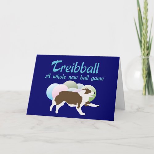 Treibball _ A Whole New Ball Game Thank You Card