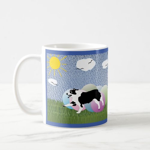Treibball _ Cartoon Dog and Balls v2 Coffee Mug