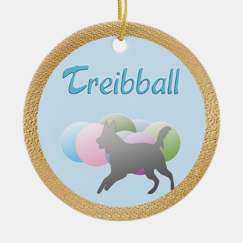 Treibball Ceramic Ornament