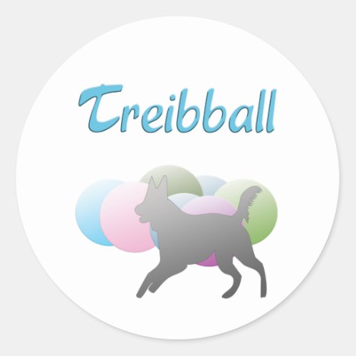 Treibball Classic Round Sticker