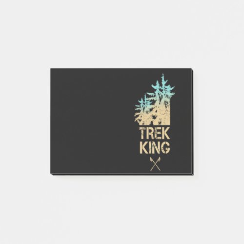 Trekking and Hiking Outdoor Vintage Forest Design Post_it Notes