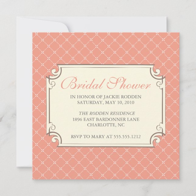 {trellis} bridal shower invitation (Front)