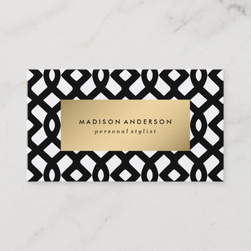 Trellis Links in Gold | Business Cards