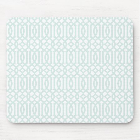 Trellis Pattern Mousepad - Pale Blue