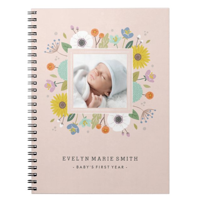 Trellis Photo Journal - Blush (Front)