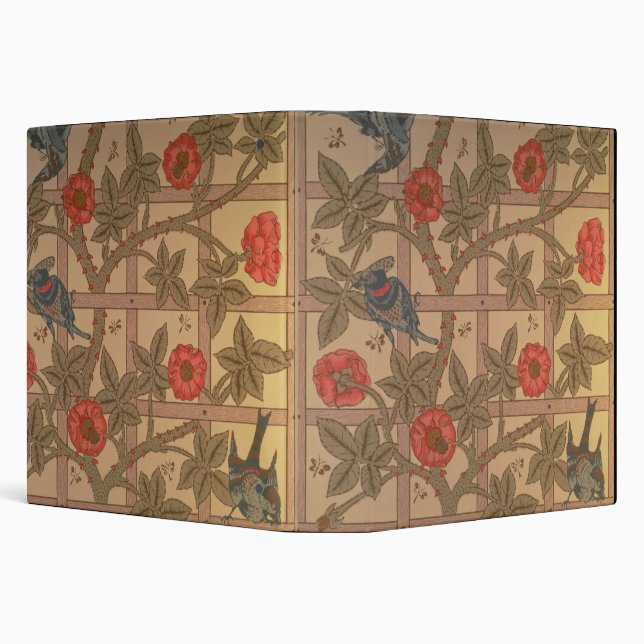 'Trellis' wallpaper design, 1864 Binder (Background)