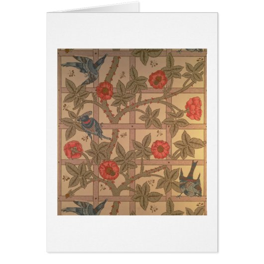'Trellis' wallpaper design, 1864 Cards (Front)