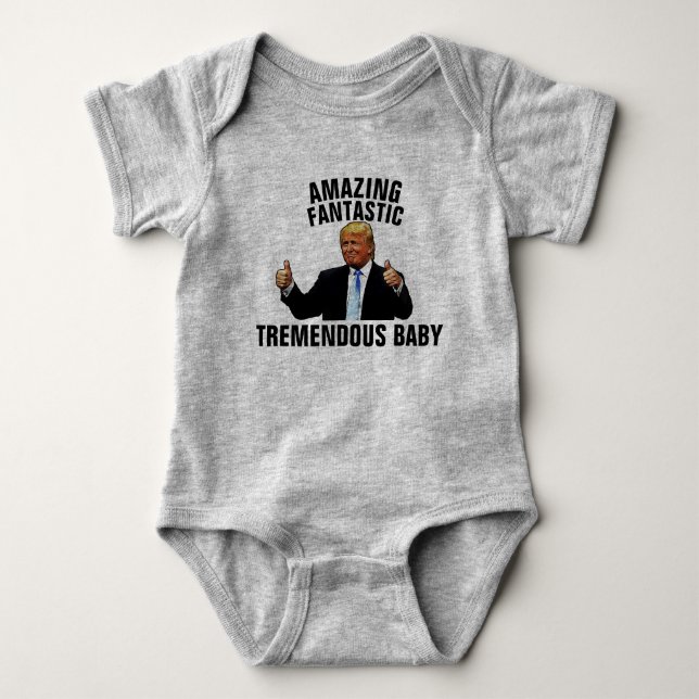 TREMENDOUS BABY TRUMP T-SHIRTS JERSEY ONE PEICE (Front)