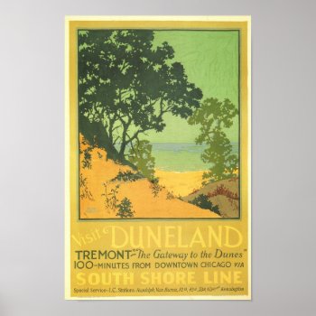 Tremont- Gateway To The Dunes Poster by Art1900 at Zazzle