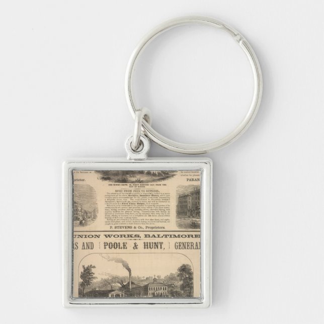 Tremont House, Boston hotel Nahant House Keychain (Front)