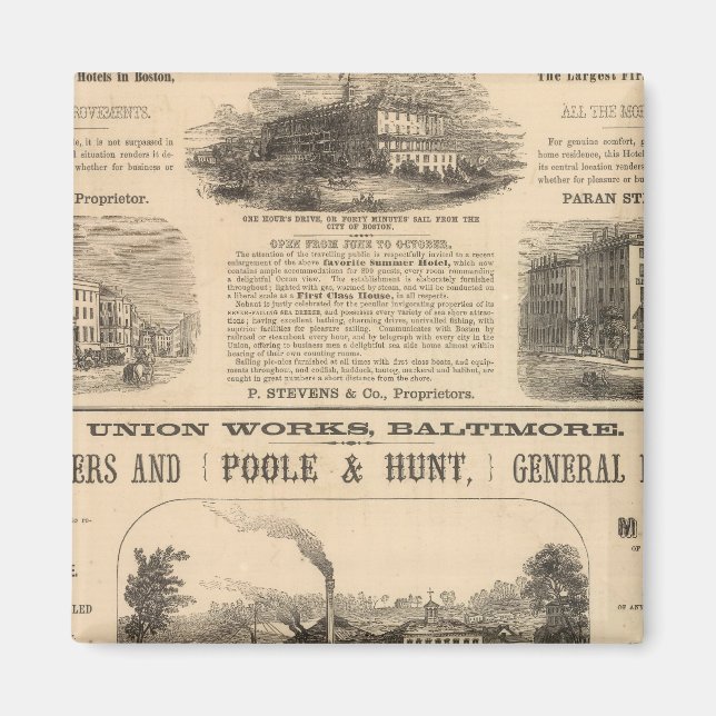 Tremont House, Boston hotel Nahant House Magnet (Front)