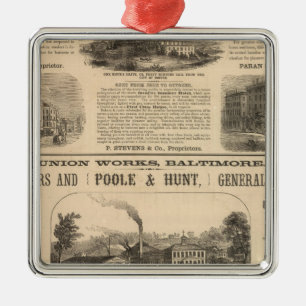 Tremont House, Boston hotel Nahant House Metal Ornament