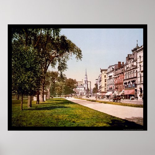Tremont Street in Boston MA 1900 Poster