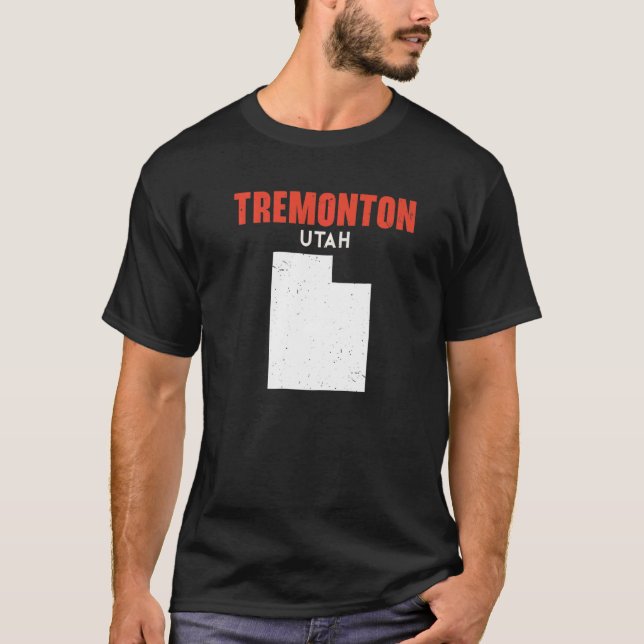 Tremonton Utah USA State America Travel Utahan   T-Shirt (Front)