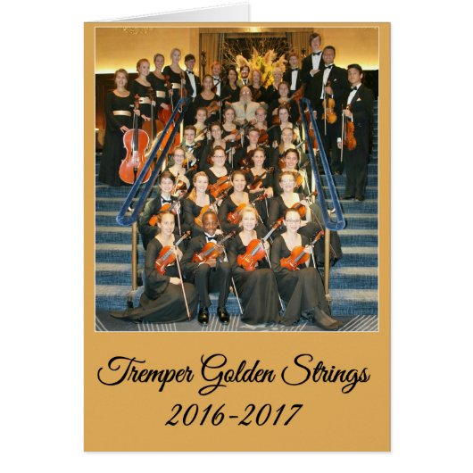 Tremper Golden Strings Kenosha, Wisconsin Cards (Front)