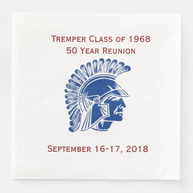 Tremper Graduation and/or Reunion Celebration Paper Dinner Napkins (Front)