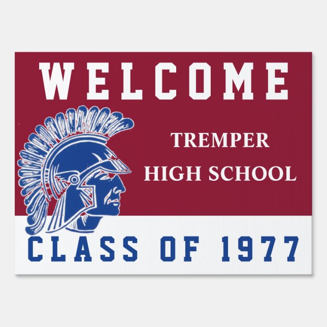 Tremper Kenosha Wisconsin Reunion Sign (Front)