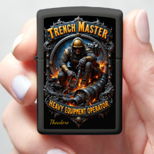 Trench Master Armored Warrior Pipe Zippo Lighter