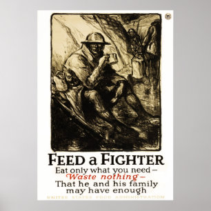 TRENCH WARFARE WW1 - 1918 POSTER