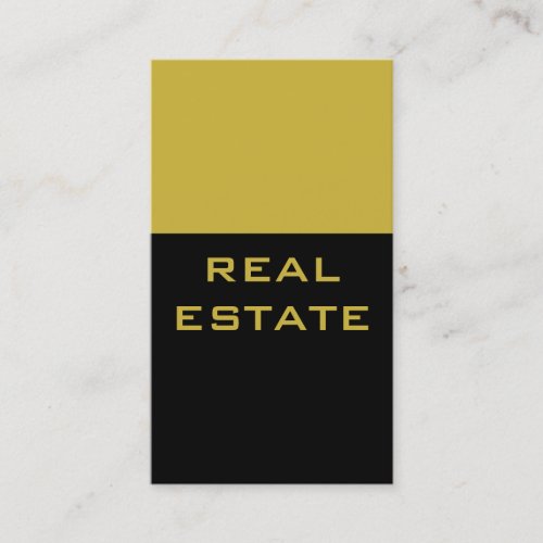 Trend Black Gold Color Striped Agent Business Card