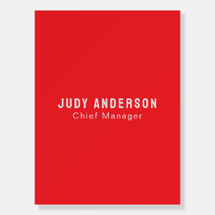 Trend Bright Red Professional Plain Modern Elegant Foam Board