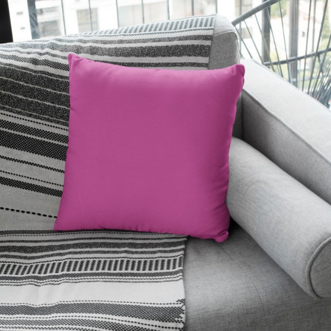 Trend Color - Berry Pink Throw Pillow (Creator Uploaded)