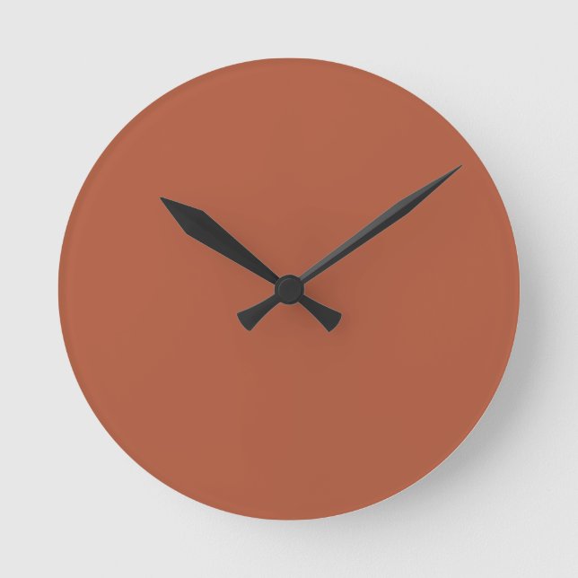 Trend Color - Burnt Copper Round Clock (Front)