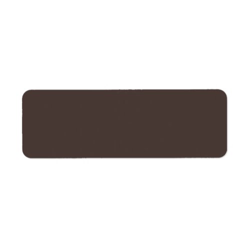 Trend Color _ Coffee Brown Return Address Labels