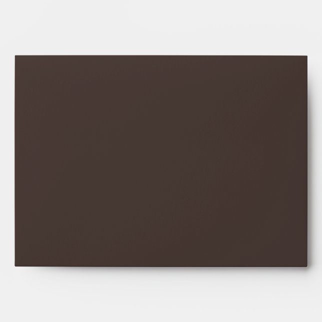 Trend Color - Coffee Brown - Solid Envelope (Front)