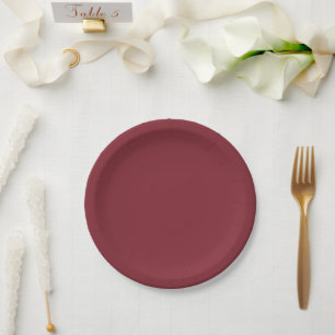 Trend Color - Crimson Red Paper Plates