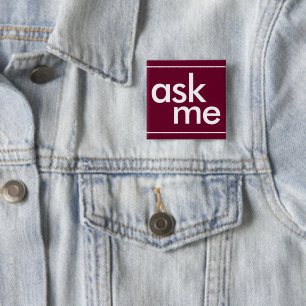 Trend Color Dark Burgundy - Ask Me Button