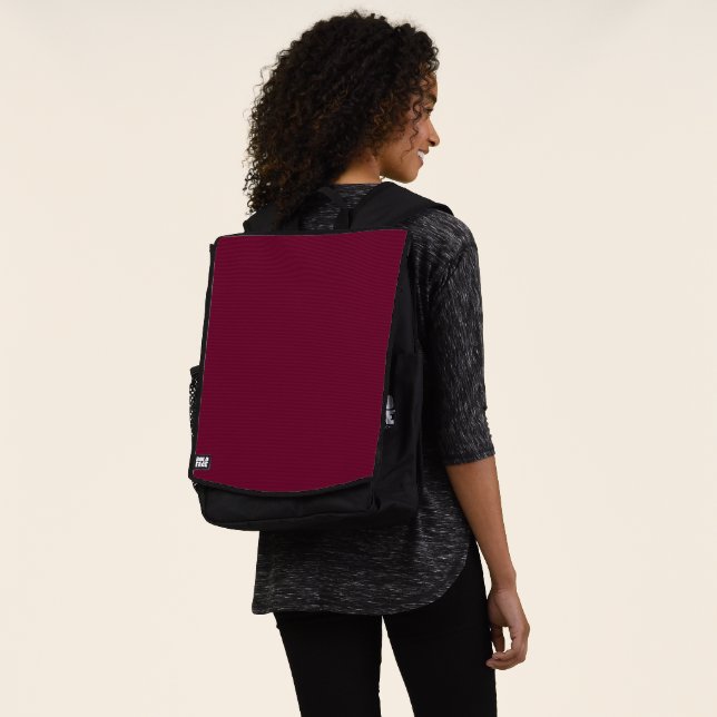 Trend Color Dark Burgundy Backpack (Worn)