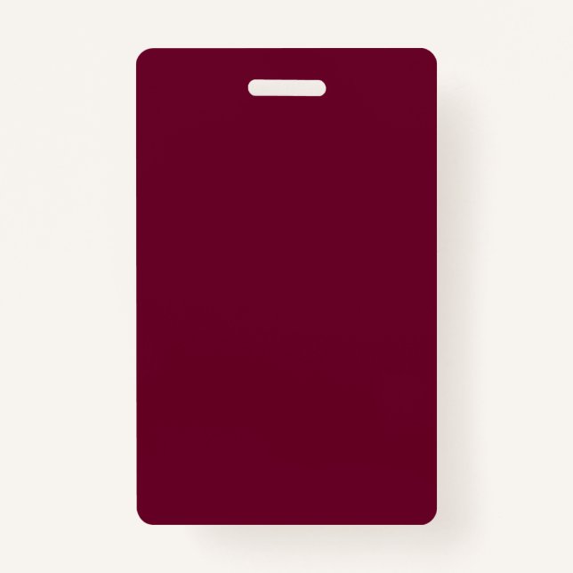 Trend Color - Dark Burgundy - Badge (Front)