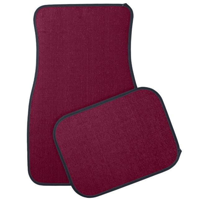 Trend Color Dark Burgundy Car Floor Mat (Set)