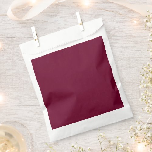Trend Color Dark Burgundy Favor Bags