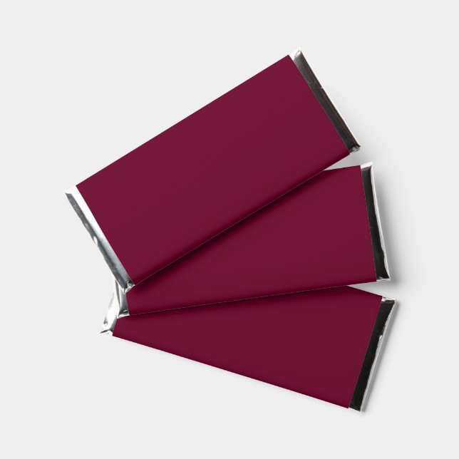 Trend Color Dark Burgundy Hershey Bar Favors (Front)