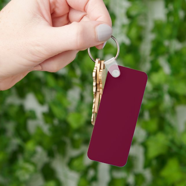 Trend Color Dark Burgundy Keychain (Hand)